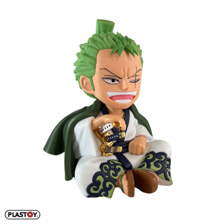 Plastoy - Salvadanaio Zorojuro - One Piece Figurina