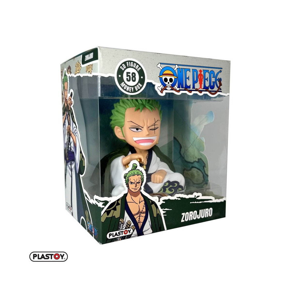 Plastoy - Salvadanaio Zorojuro - One Piece Figurina