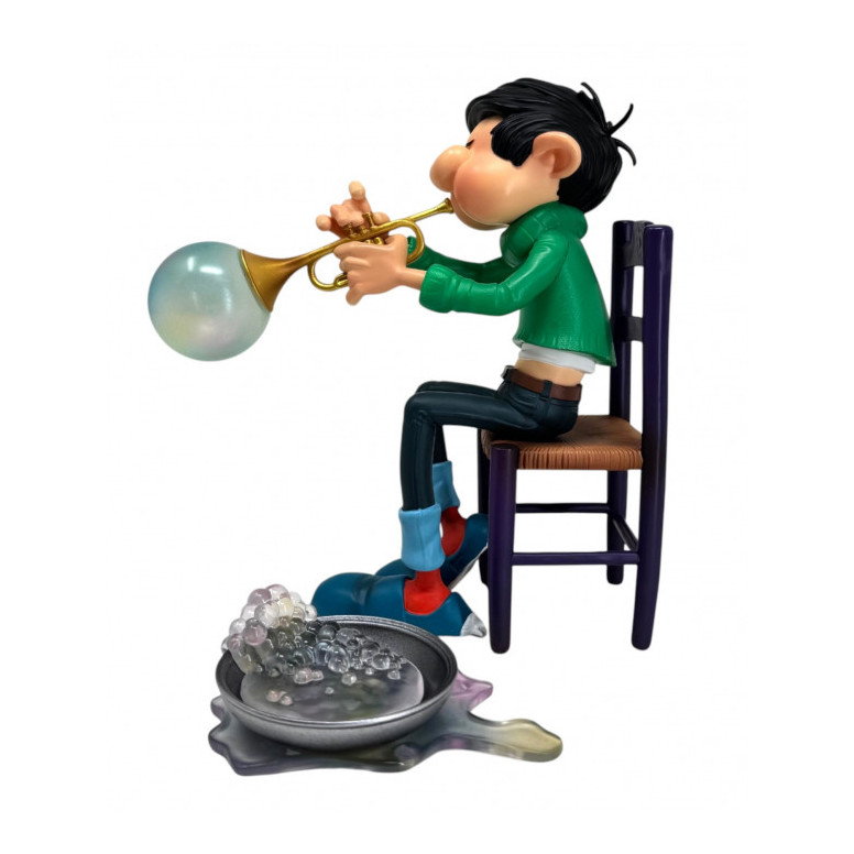 Plastoy Gaston Lagaffe - Gaston Lagaffe tromba a bolle di sapone