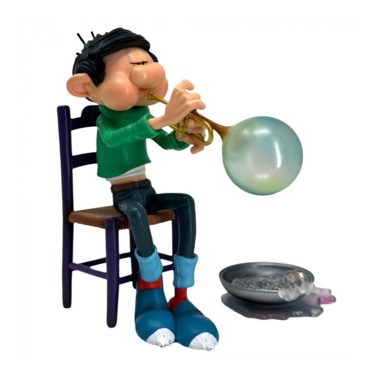 Plastoy Gaston Lagaffe - Gaston Lagaffe tromba a bolle di sapone