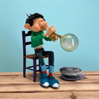 Plastoy Gaston Lagaffe - Gaston Lagaffe tromba a bolle di sapone