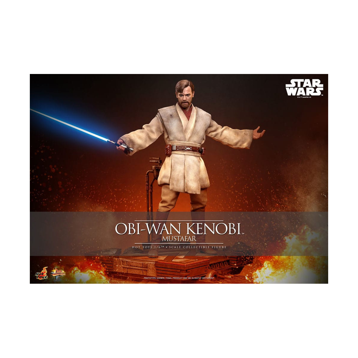 Hot toys Star Wars: Obi-Wan Kenobi (Mustafar) 1/6 - Episodio III: La vendetta dei Sith