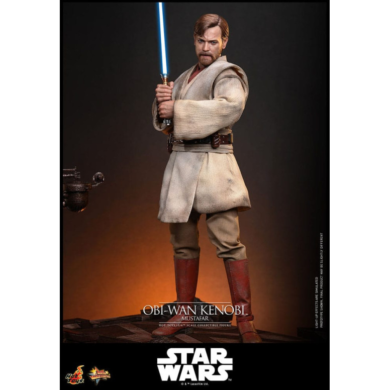 Hot toys Star Wars: Obi-Wan Kenobi (Mustafar) 1/6 - Episodio III: La vendetta dei Sith