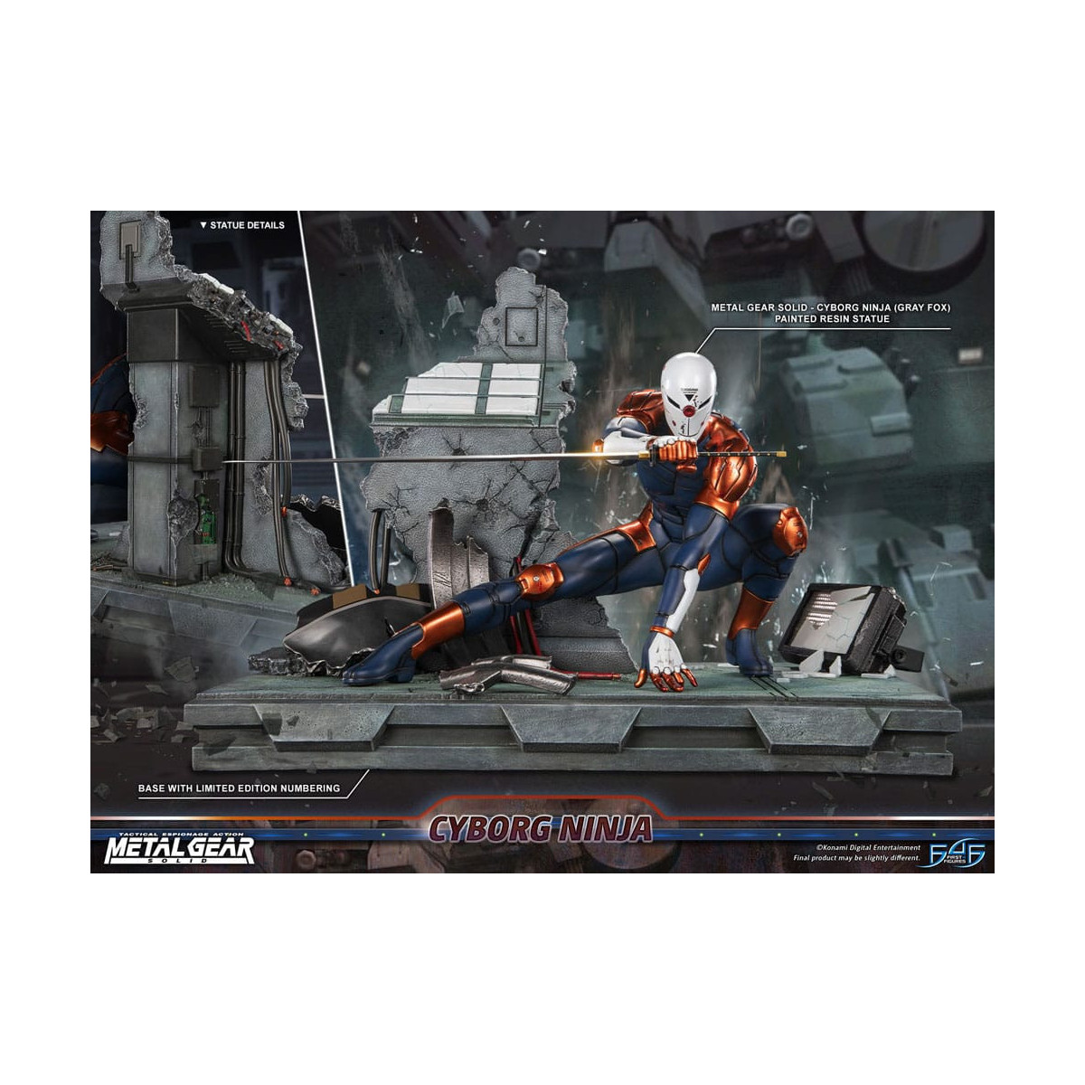Metal Gear Solid - Busto a grandezza naturale di Solid Snake - First 4 Figures Figurina