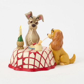 Disney Tradizione di Jim Shore - Lady and the Tramp - Spaghetti - Lady & the Tramp