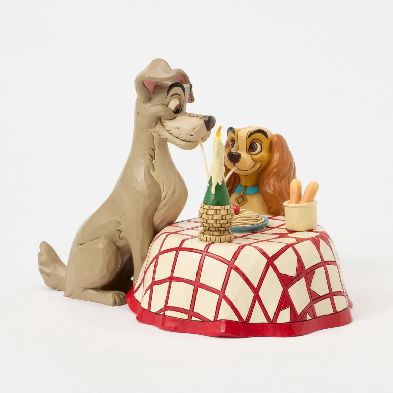 Disney Tradizione di Jim Shore - Lady and the Tramp - Spaghetti - Lady & the Tramp