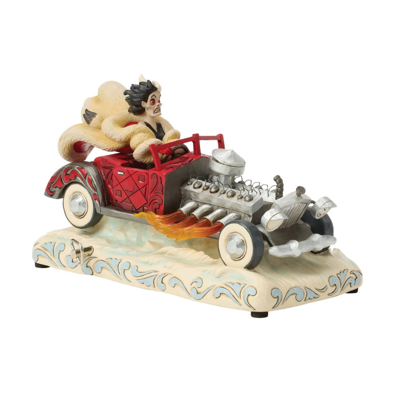 Enesco - les 101 Dalmatiner - Cruella d'Enfer Musical Car - Disney Tradizione di Jim Shore