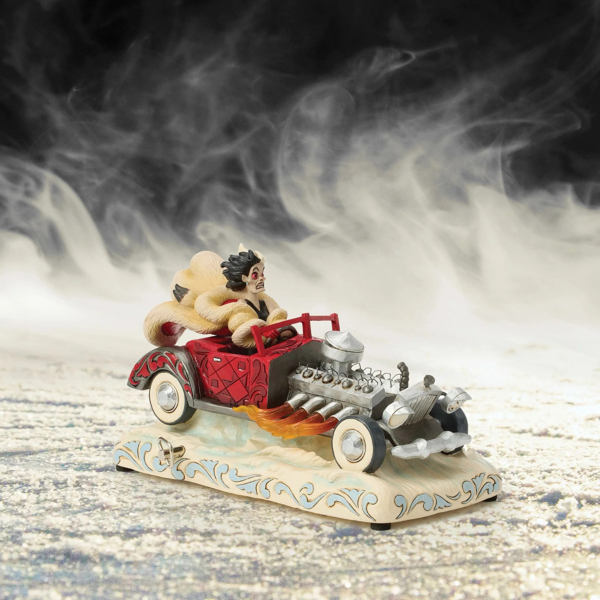 Enesco - les 101 Dalmatiner - Cruella d'Enfer Musical Car - Disney Tradizione di Jim Shore
