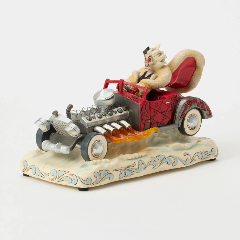 Enesco - les 101 Dalmatiner - Cruella d'Enfer Musical Car - Disney Tradizione di Jim Shore