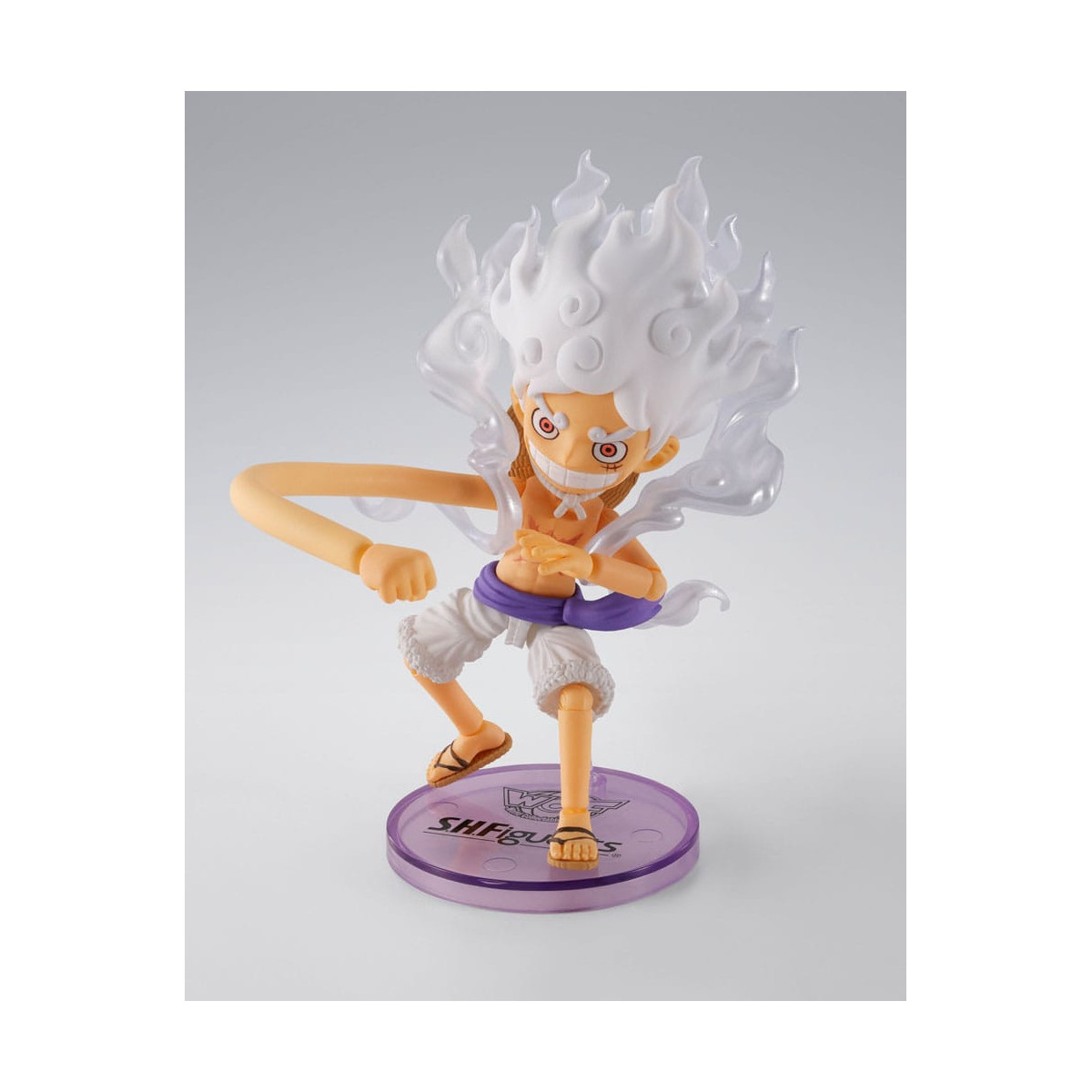 Tamashii Bandai One Piece - Monkey.D.Luffy Gear 5 - Figura da collezione mondiale × S.H.Figuarts