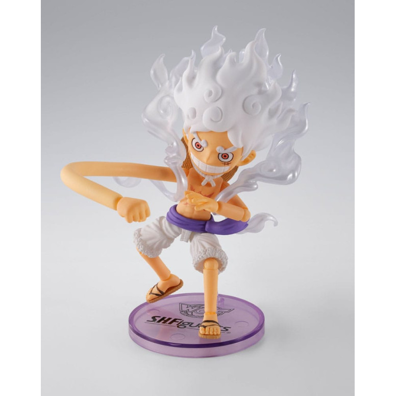 Tamashii Bandai One Piece - Monkey.D.Luffy Gear 5 - Figura da collezione mondiale × S.H.Figuarts