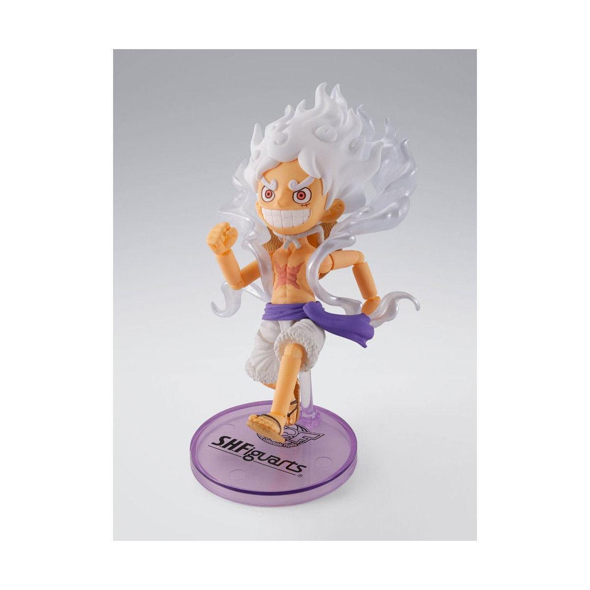Tamashii Bandai One Piece - Monkey.D.Luffy Gear 5 - Figura da collezione mondiale × S.H.Figuarts