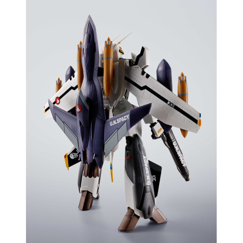 Tamashii Bandai - Hi-Metal R - VF-0S Phoenix (Roy Focker Use) & QF-2200D-B Ghost Set - Macross Zero