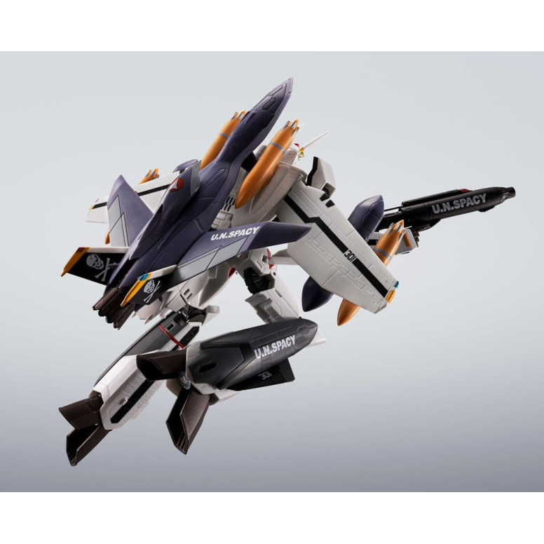 Tamashii Bandai - Hi-Metal R - VF-0S Phoenix (Roy Focker Use) & QF-2200D-B Ghost Set - Macross Zero