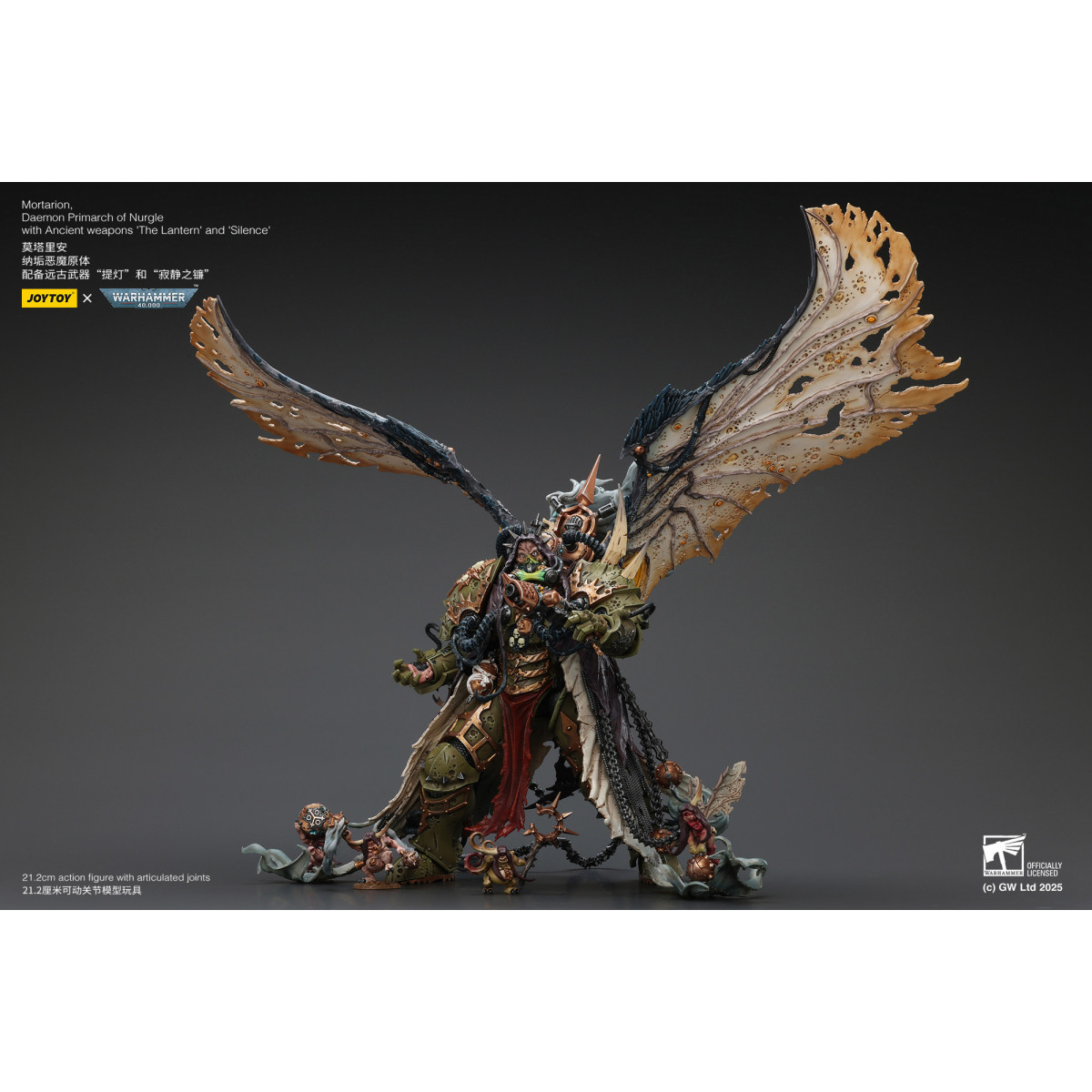 Joytoy - Warhammer - World Eaters - Angron Daemon Primarch of Khorne 1/18 - Warhammer 40000 Figurina