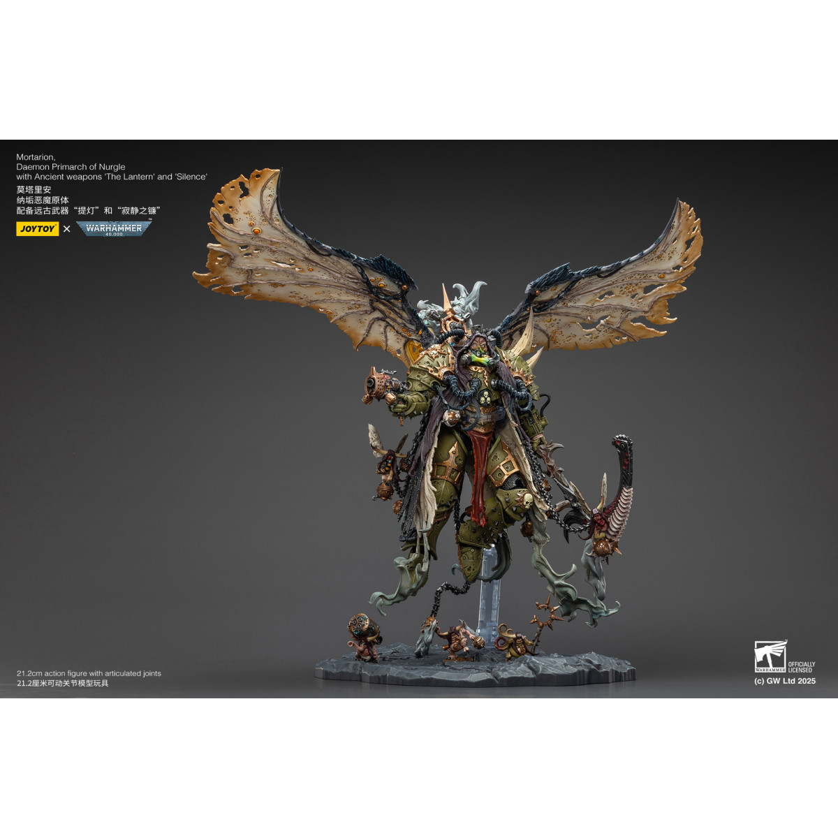 Joytoy - Warhammer - World Eaters - Angron Daemon Primarch of Khorne 1/18 - Warhammer 40000 Figurina