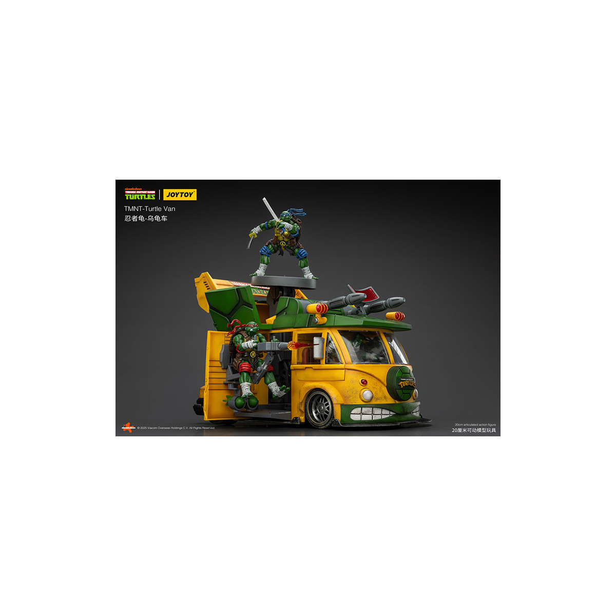 JoyToy TMNT - Furgone delle tartarughe - Teenage Mutant Ninja Turtles 1/18
