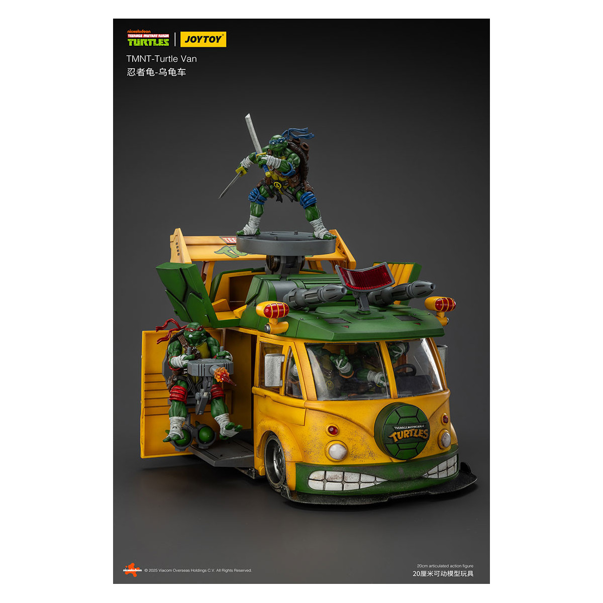 JoyToy TMNT - Furgone delle tartarughe - Teenage Mutant Ninja Turtles 1/18