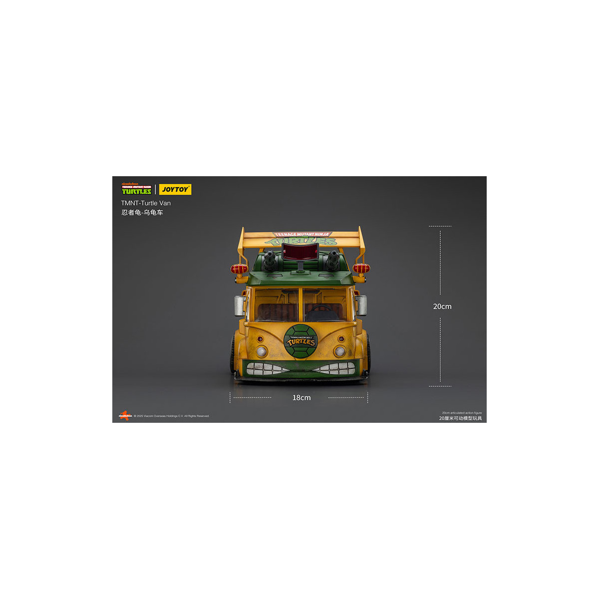 JoyToy TMNT - Furgone delle tartarughe - Teenage Mutant Ninja Turtles 1/18