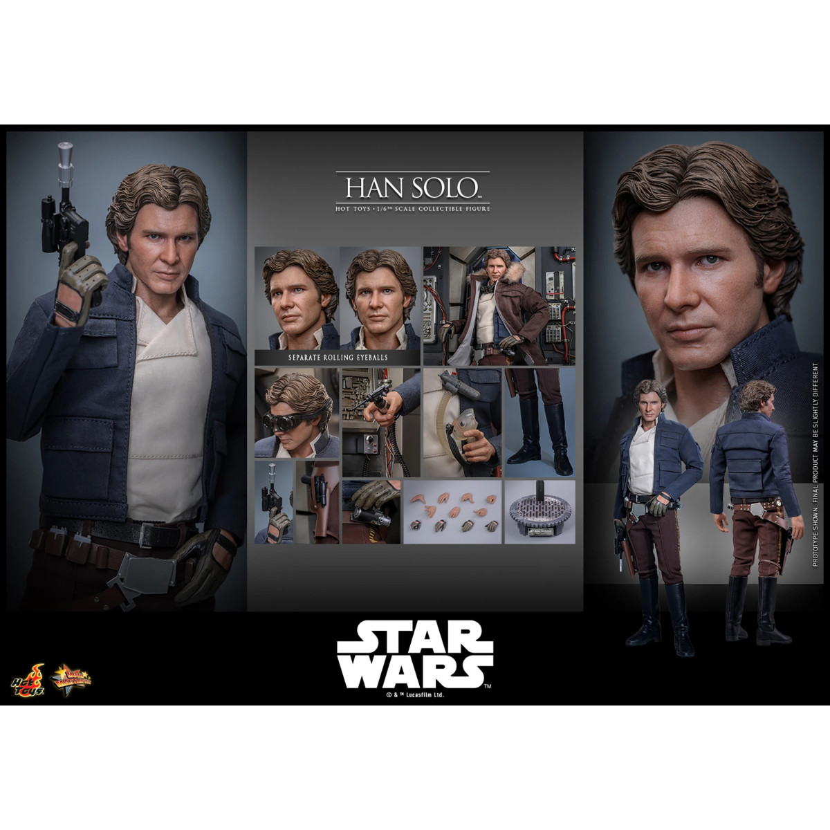 Hot Toys Star Wars L'Impero colpisce ancora - Han Solo Movie Masterpiece 1/6