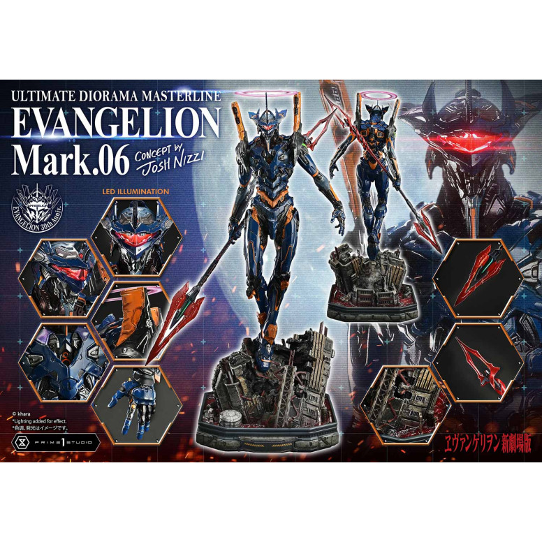 Prime 1 Studio Ricostruzione di Neon Genesis Evangelion - Mark.06 Versione Bonus (Ideazione di Josh Nizzi) Ultimate Diorama Mast
