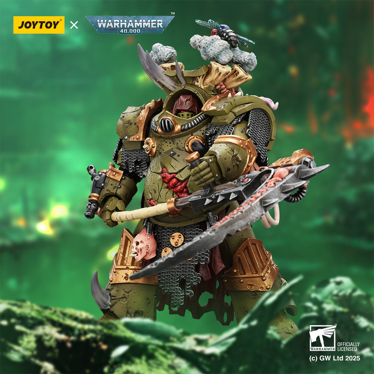 Joytoy - Guardia della Morte - Deathshroud Terminator 1 con Manreaper e Plaguespurter Gauntlets 1/18 - Warhammer 40k