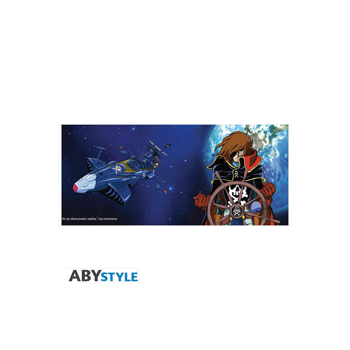 ABYstyle - Albator - Tazza 320 ml - Albator e nave - Capitan Harlock pirata spaziale