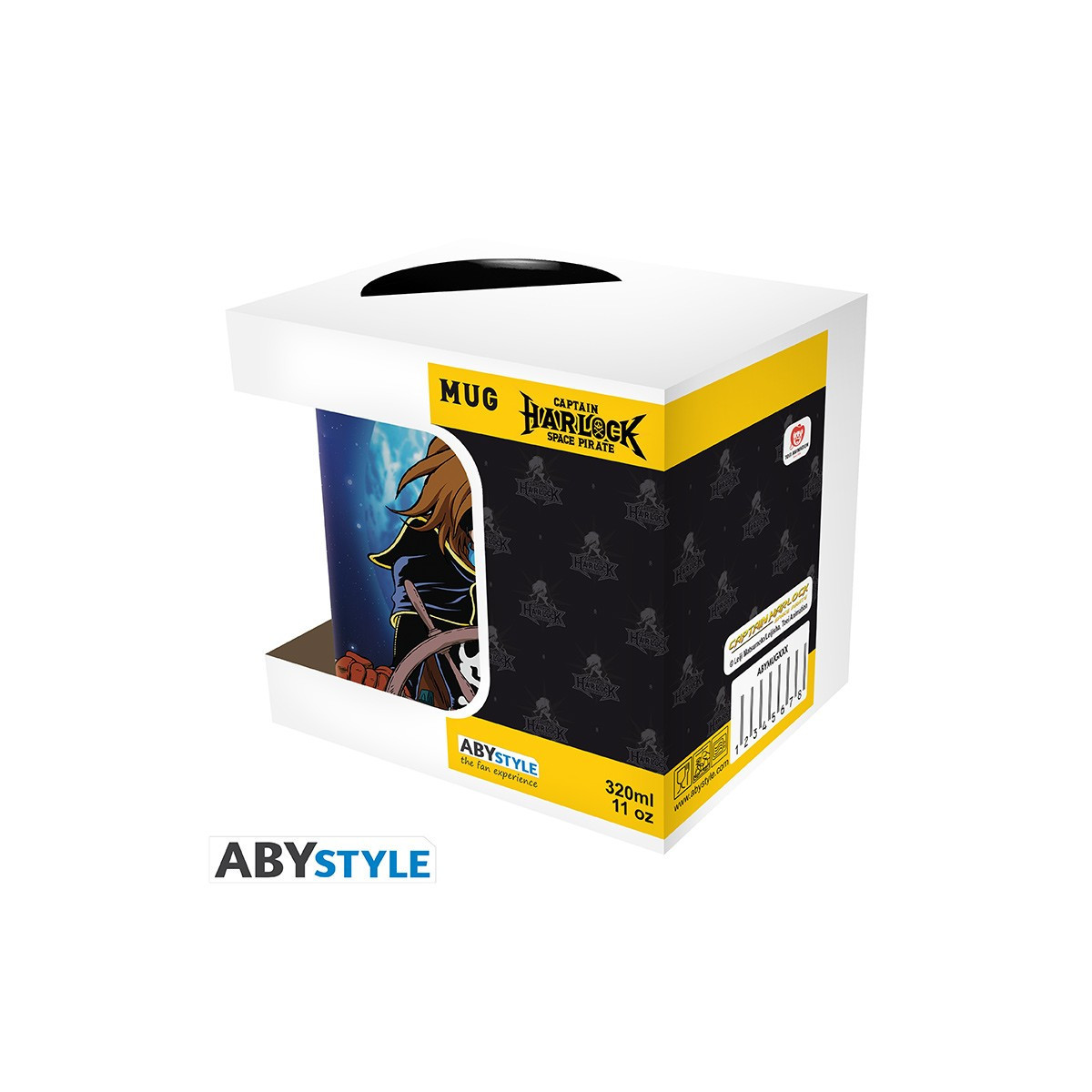 ABYstyle - Albator - Tazza 320 ml - Albator e nave - Capitan Harlock pirata spaziale