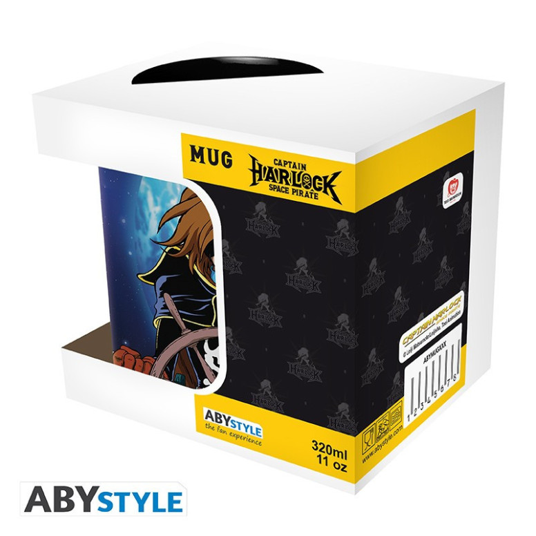 ABYstyle - Albator - Tazza 320 ml - Albator e nave - Capitan Harlock pirata spaziale