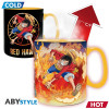 ABYstyle - One Piece - Tazza termoreattiva da 460 ml - Luffy & Sabo