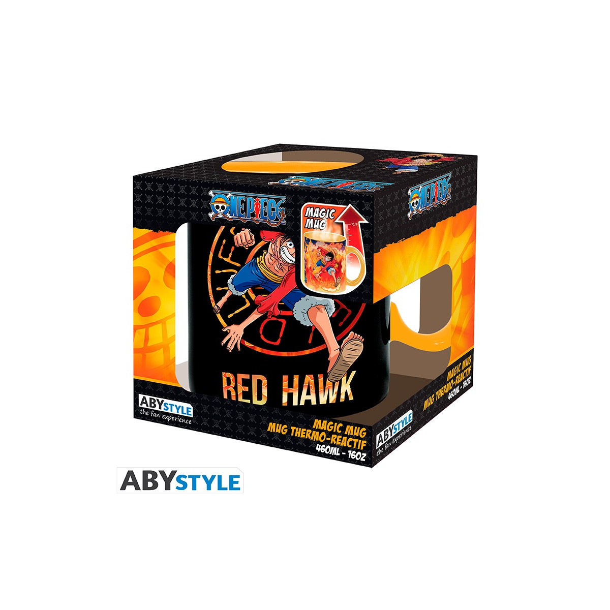 ABYstyle - One Piece - Tazza termoreattiva da 460 ml - Luffy & Sabo