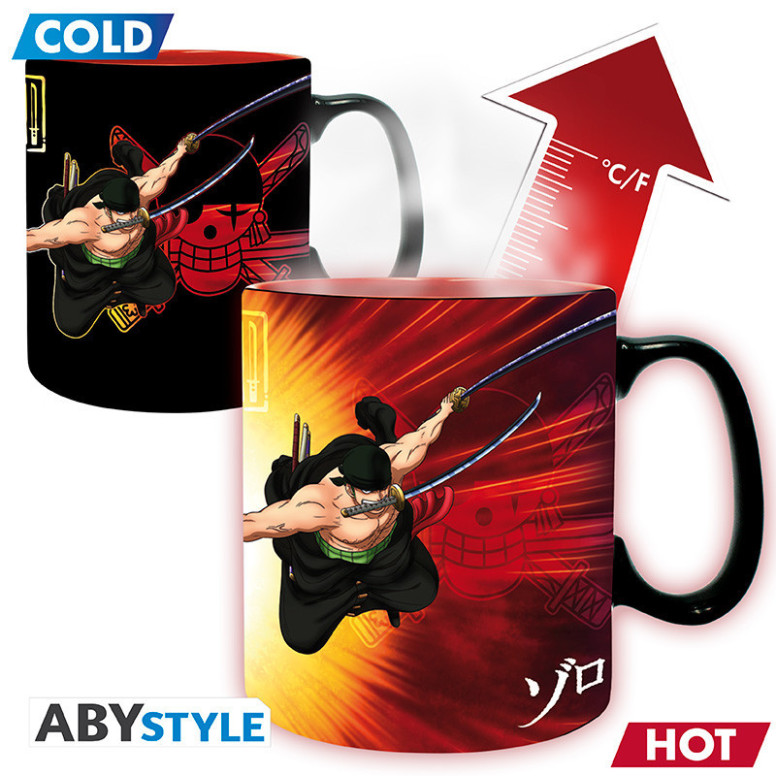 ABYstyle - One Piece - Tazza termoreattiva da 460 ml - Zoro & Sanji