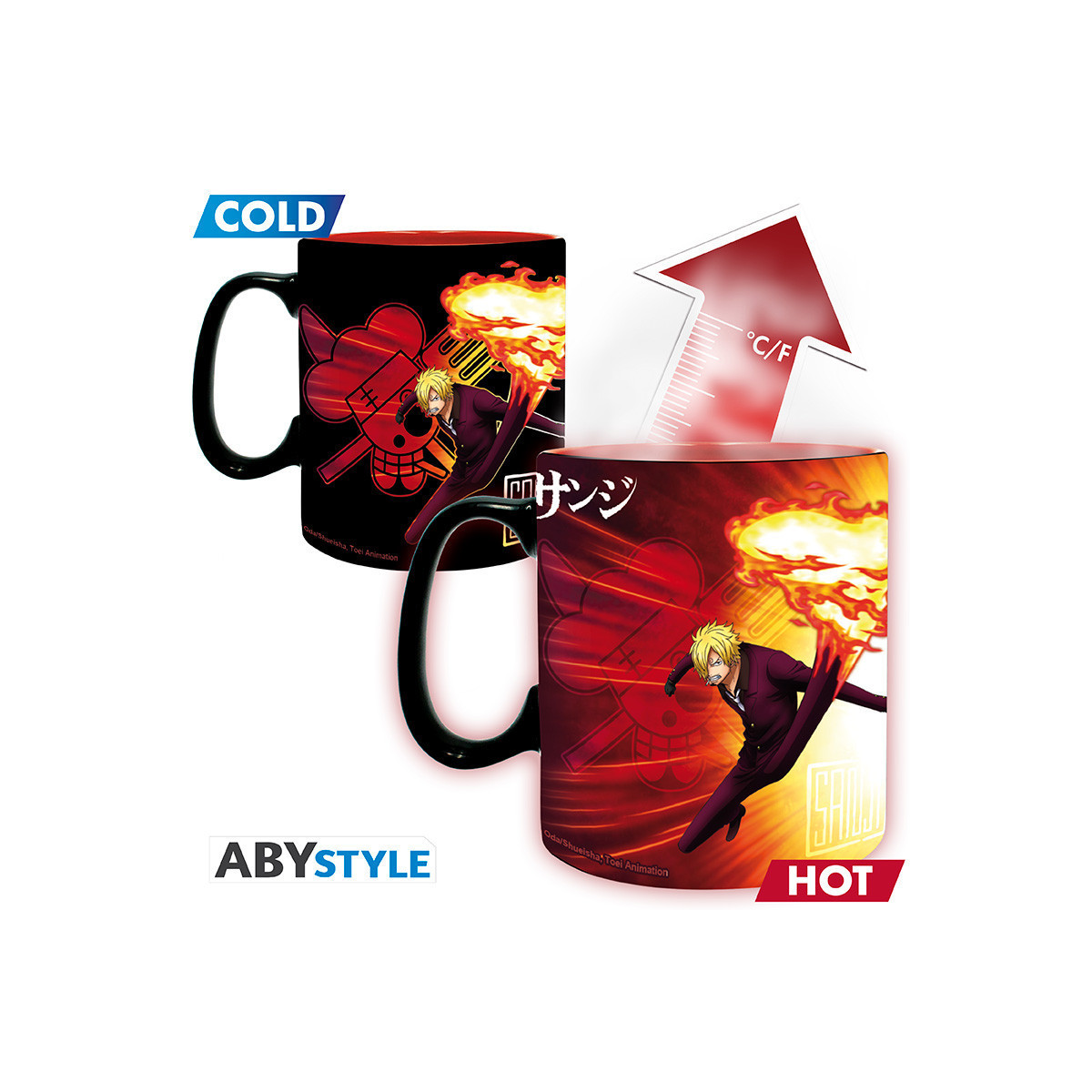 ABYstyle - One Piece - Tazza termoreattiva da 460 ml - Zoro & Sanji
