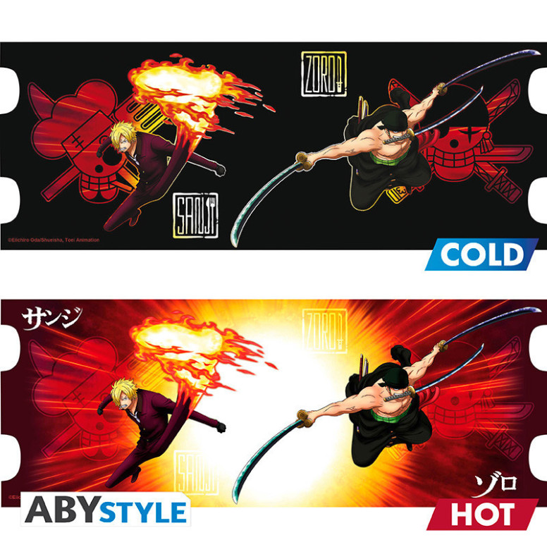 ABYstyle - One Piece - Tazza termoreattiva da 460 ml - Zoro & Sanji