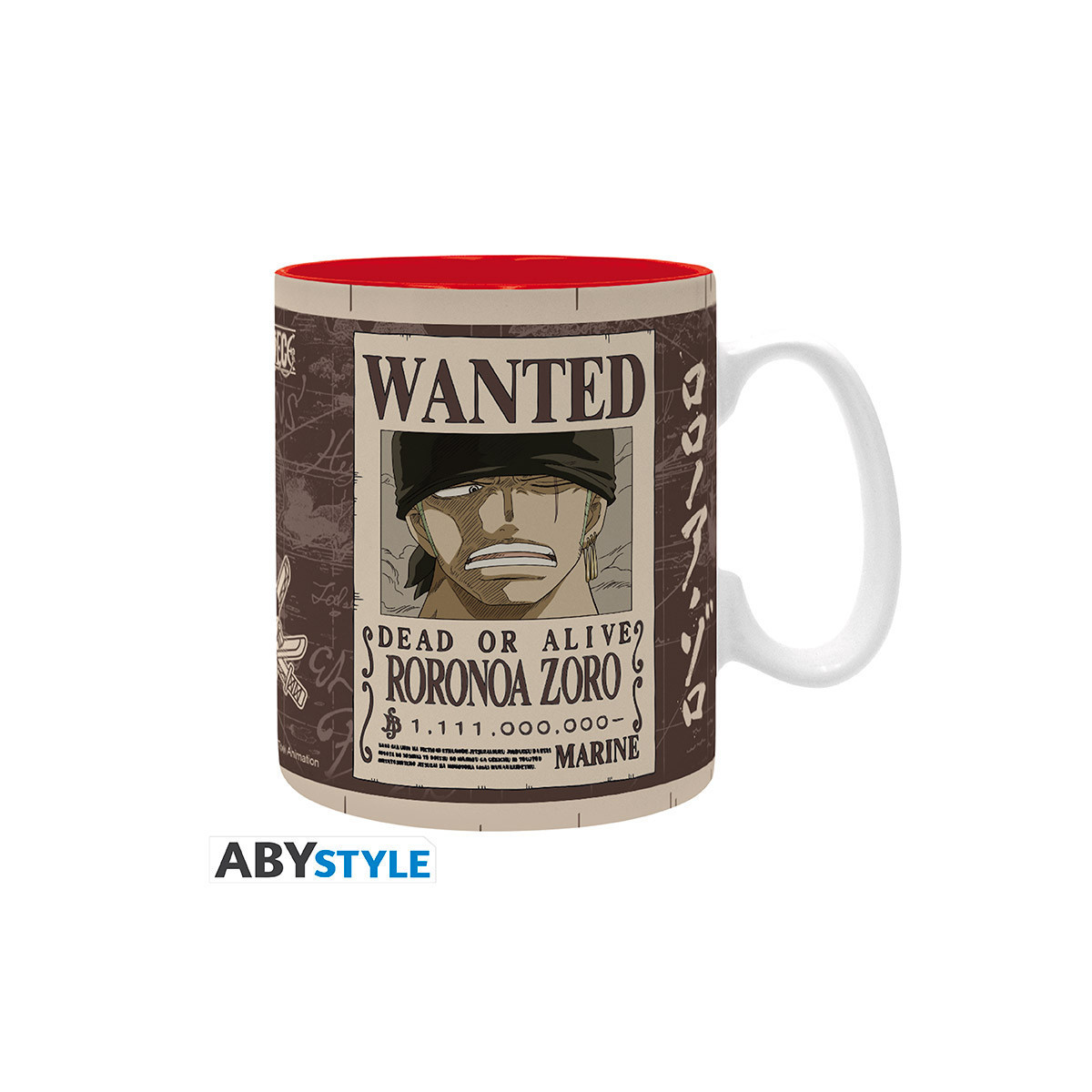 ABYstyle - One Piece - Tazza da 460 ml - Zoro Wanted
