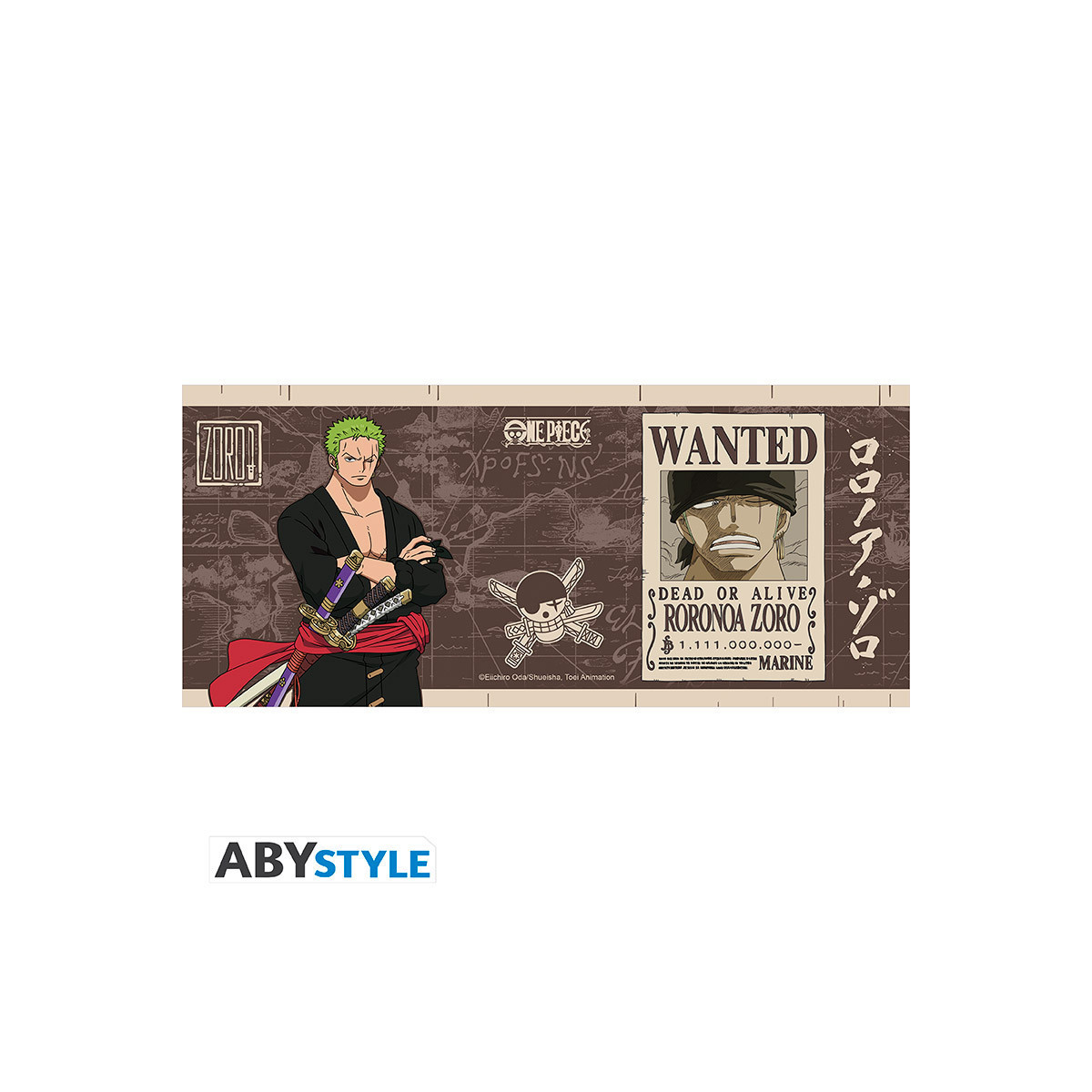ABYstyle - One Piece - Tazza da 460 ml - Zoro Wanted
