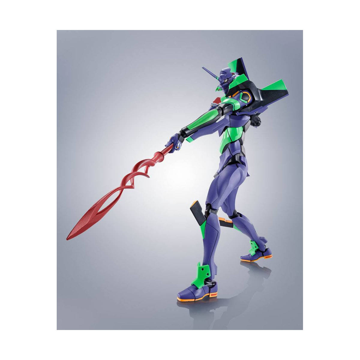 Bandai The Robot Spirits Neon Genesis Evangelion - Side EVA Neon Genesis Evangelion Test Type-01 + Spear of Cassius Renewal Colo