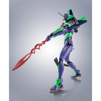 Bandai The Robot Spirits Neon Genesis Evangelion - Side EVA Neon Genesis Evangelion Test Type-01 + Spear of Cassius Renewal Colo