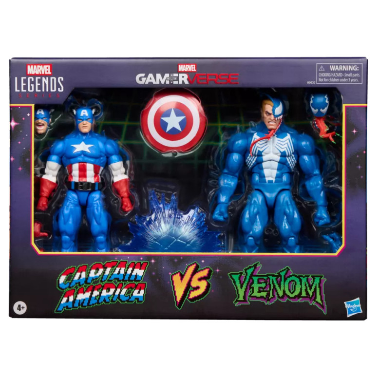 Hasbro Marvel Legends Serie Gamerverse - Captain America vs Venom
