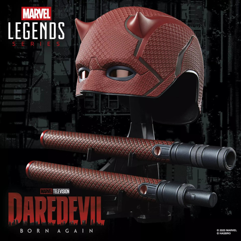 Hasbro - Daredevil born Again Matraque et masque 1/1 - Serie Marvel Legends