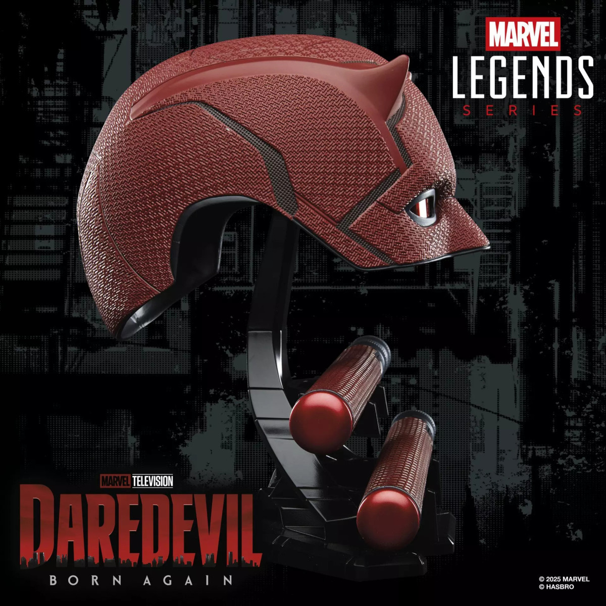 Hasbro - Daredevil born Again Matraque et masque 1/1 - Serie Marvel Legends
