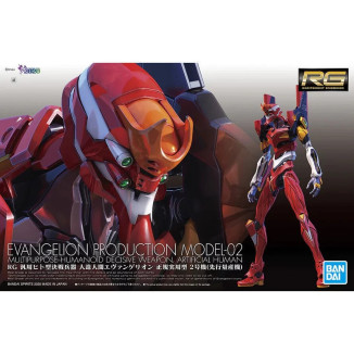 Bandai Kit modello 1/144 RG - Neon Genesis Evangelion Modello di produzione 02 - Unità Eva 02