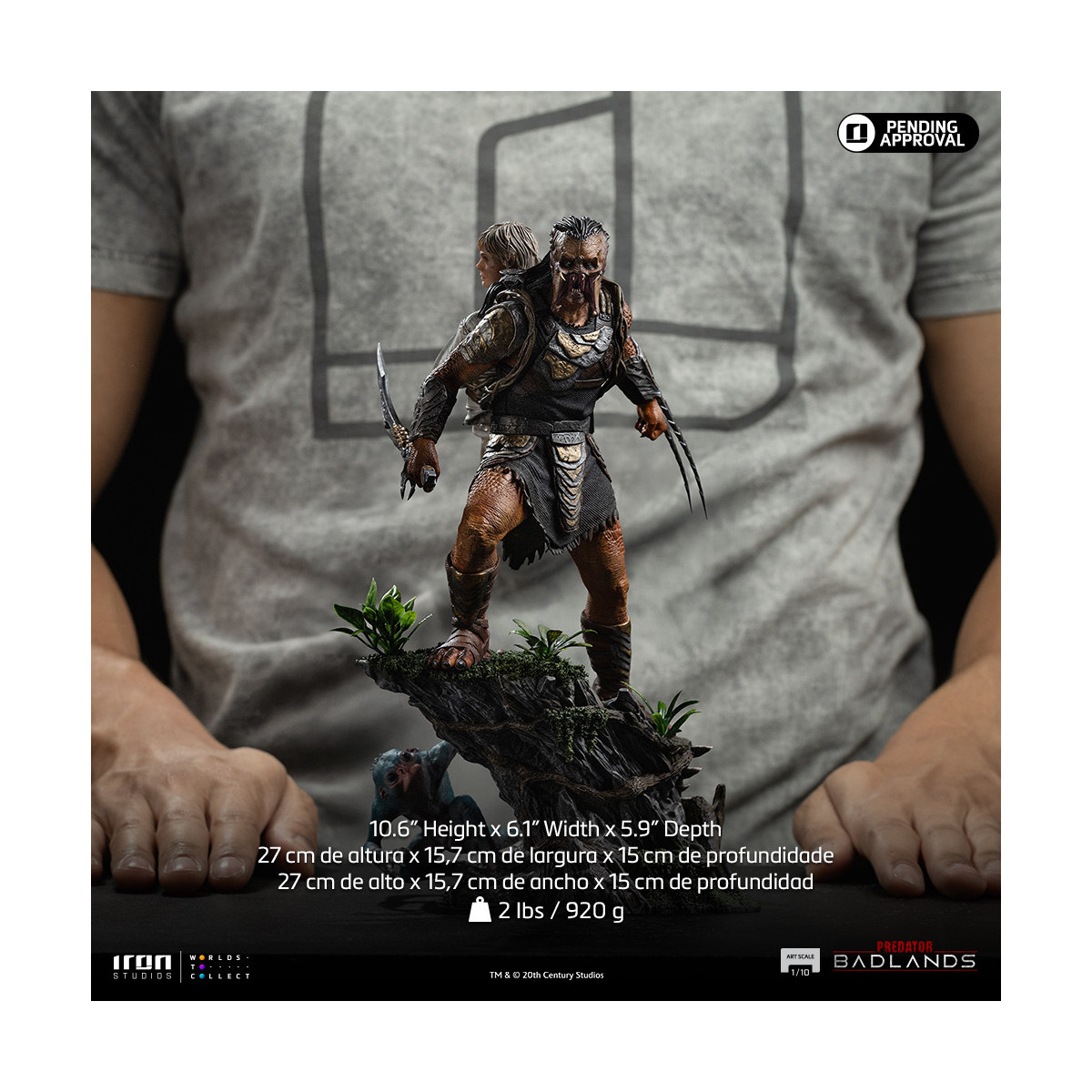 Iron Studios Predator: Badlands - Predator Dek & Thia Art Scala 1/10