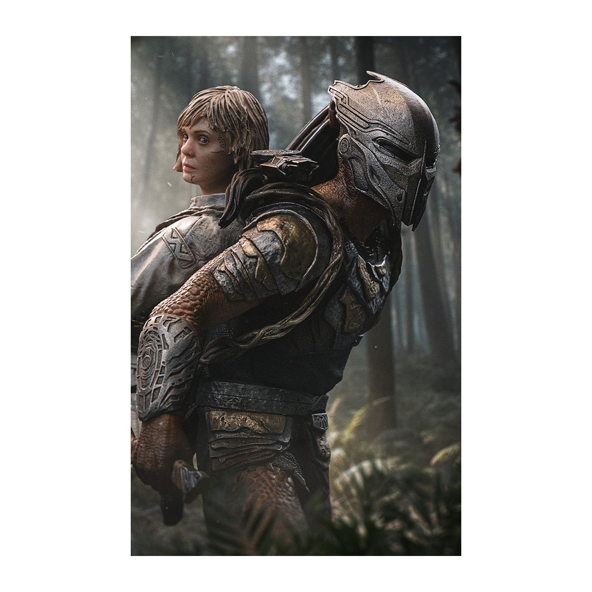 Iron Studios Predator: Badlands - Predator Dek & Thia Art Scala 1/10