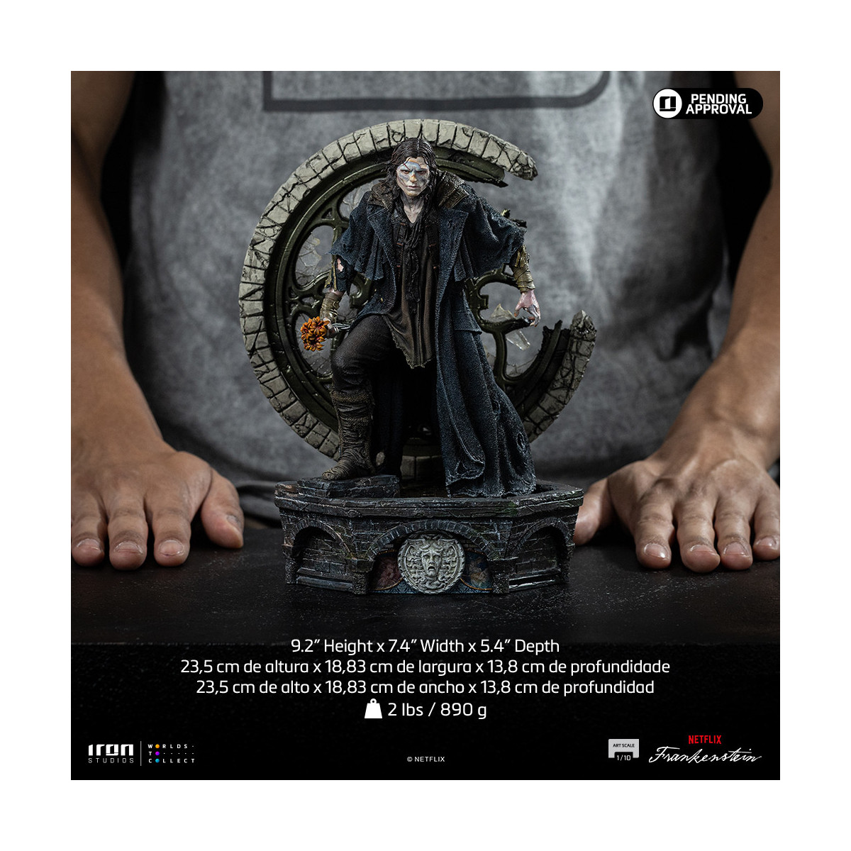 Iron Studios - Gepeto & Pinocchio BDS Art Scale 1/10 - Figurina di Guillermo del Toro Pinocchio