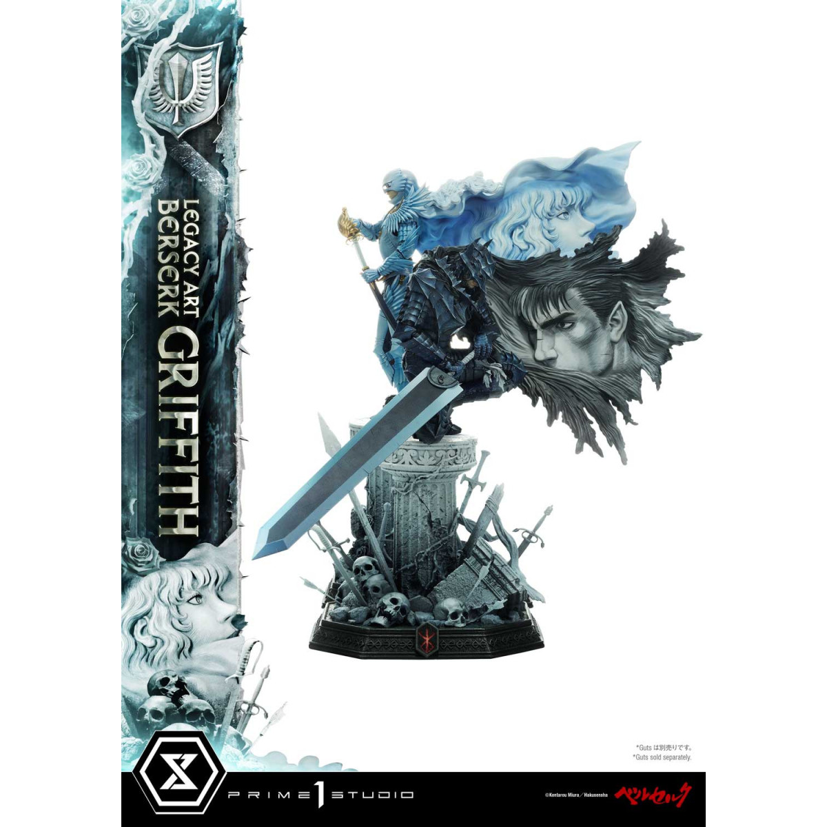 Prime 1 Studio Berserk - Statua di Kentaro Miura Legacy Art Berserker GRIFFITH versione bonus in scala 1/6