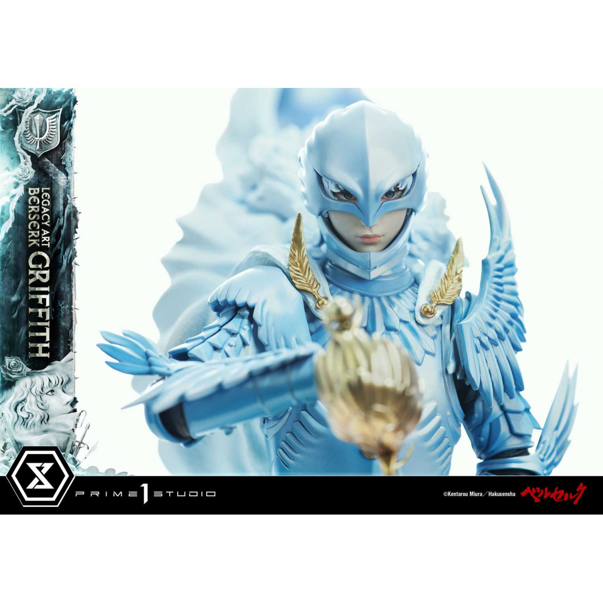 Prime 1 Studio Berserk - Statua di Kentaro Miura Legacy Art Berserker GRIFFITH versione bonus in scala 1/6