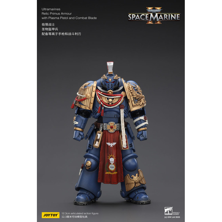 JoyToy - Space Marines II - Ultramarines - Armatura Relic Primus con pistola al plasma e lama da combattimento 1/18