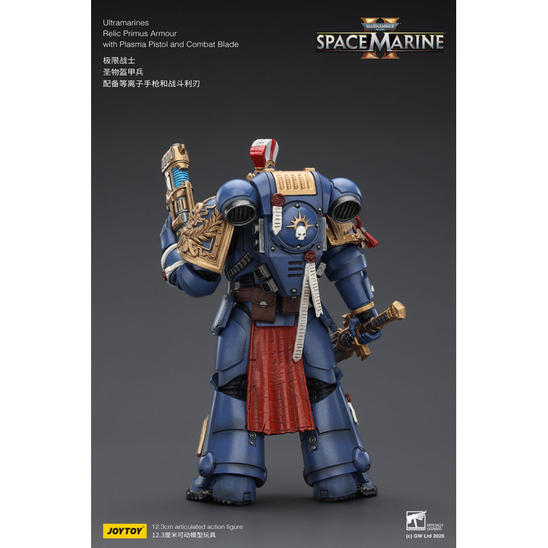 JoyToy - Space Marines II - Ultramarines - Armatura Relic Primus con pistola al plasma e lama da combattimento 1/18