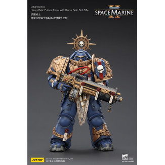 JoyToy - Space Marines II - Ultramarines - Armatura Primus Heavy Relic con Fucile Bolt Heavy Relic 1/18